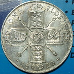 1 Florin 1920 Μεταχειρισμένο, George V, Ηνωμένο Βασίλειο