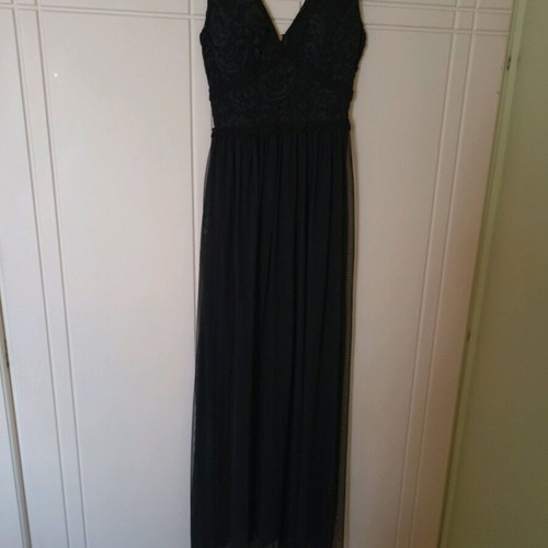 Formal women's dress new small black maxi