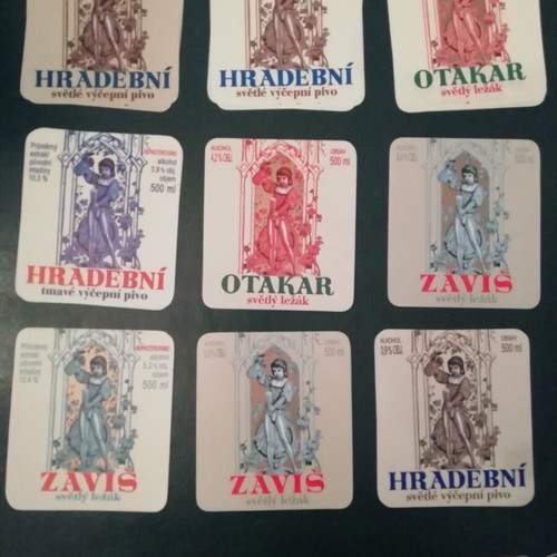 Beer brewery labels from Portugal and Slovakia new, rare