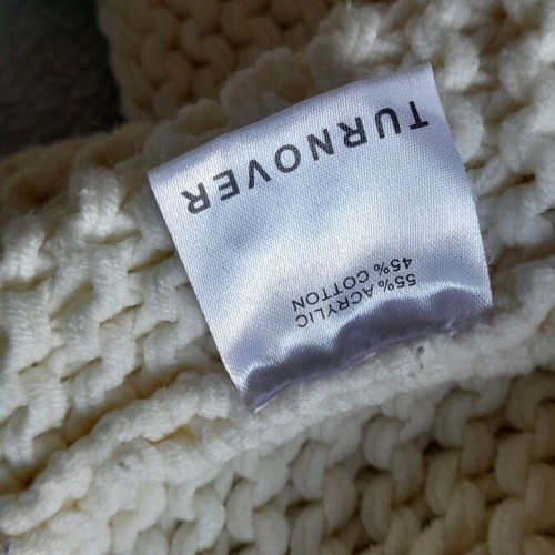 Women's knitted cardigan like new, size L, white beige