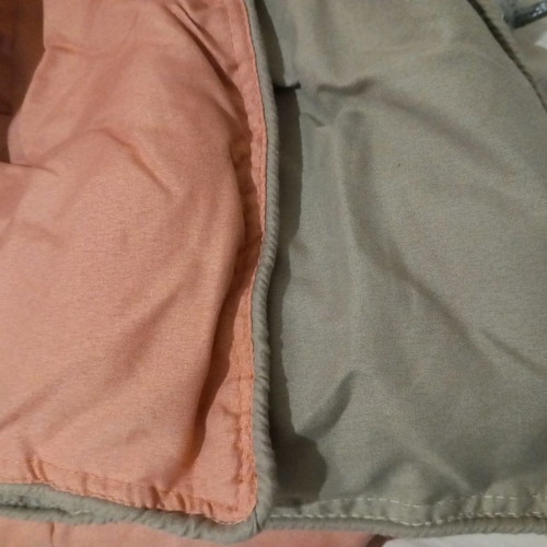Microfiber quilt 160x240 cm, reversible brown and terracotta