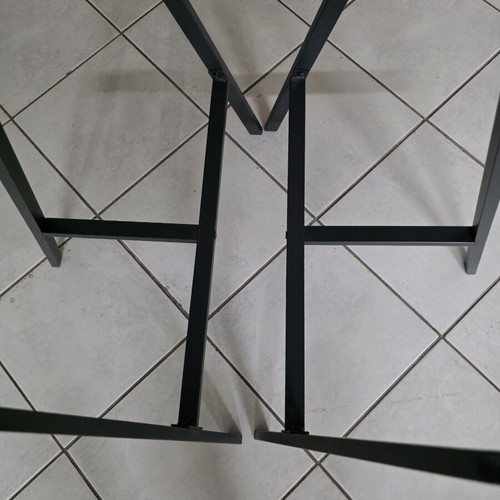 IKEA LERBERG desk legs, grey steel