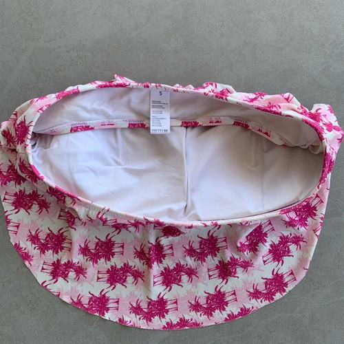 Pretty Me pink palm tree bikini set like new