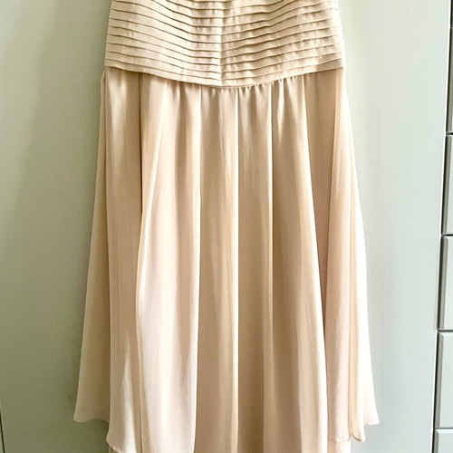 La Chaine chiffon skirt size S like new beige