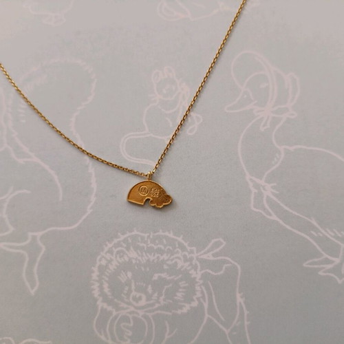 Anna Maria Mazaraki 925 children's necklace new, gold plated with enamel