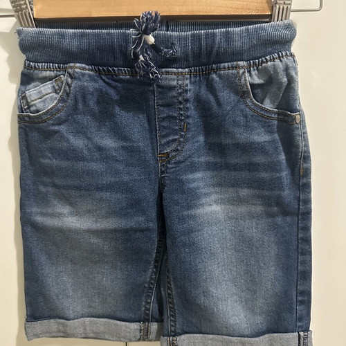 Mothercare 3-Piece Boys' Set like new, check shirt and denim shorts