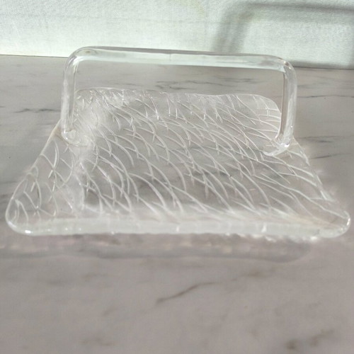Glass serving tray like new
