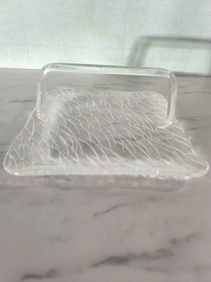 Стъклен поднос за сервиране като нов