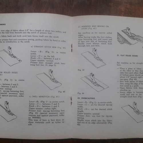 Necchi 535-533 sewing machine manual used