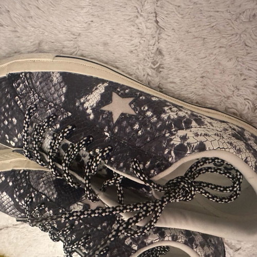 One Star Converse women's shoes used, animal print, size 37
