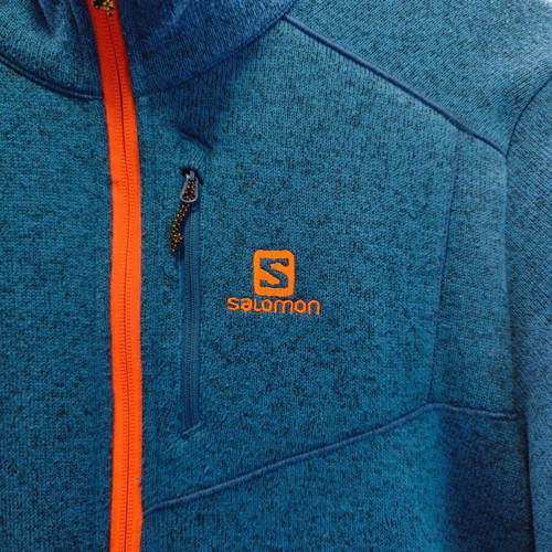 Salomon Bise men's fleece jacket, large, blue