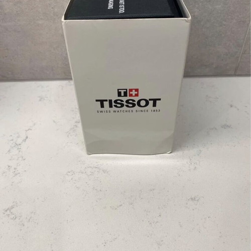Tissot Tradition watch with brown leather strap