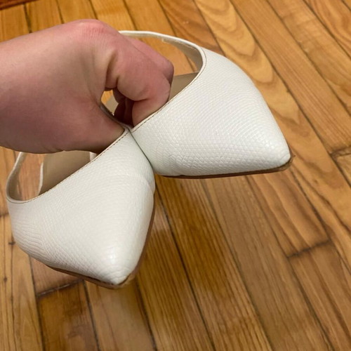 Asos slingback pumps white size 38 used