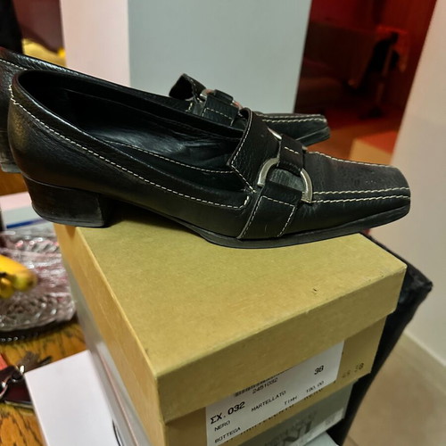 Bottega shoes used, leather, size 38