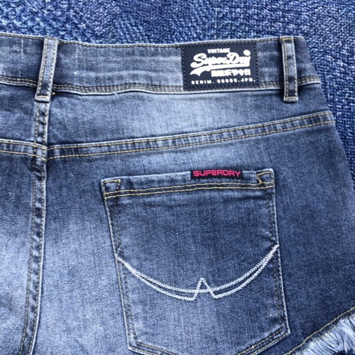 Superdry Hot Pant women's shorts new, size M, blue