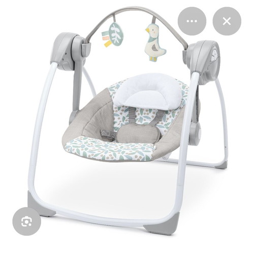 Ingenuity Comfort 2 go Portable Swing cradle like new, blue gray