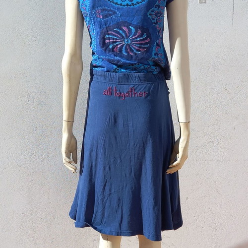 Desigual skirt used in blue colors
