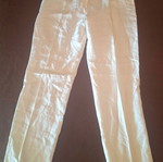 Depolo white linen pants, size Medium