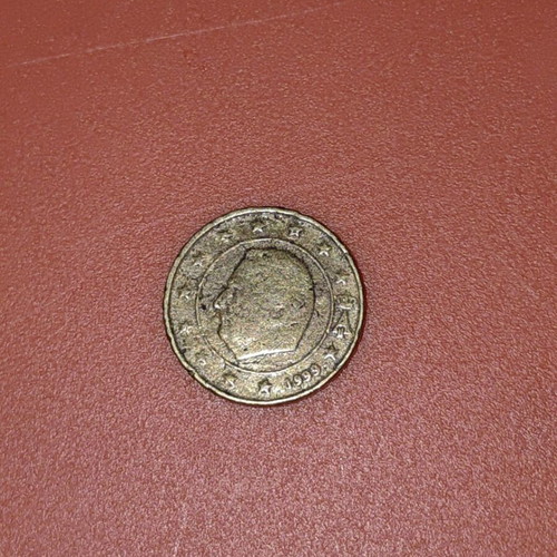Rare Belgian 10 Cent Coin 1999 used with minting error