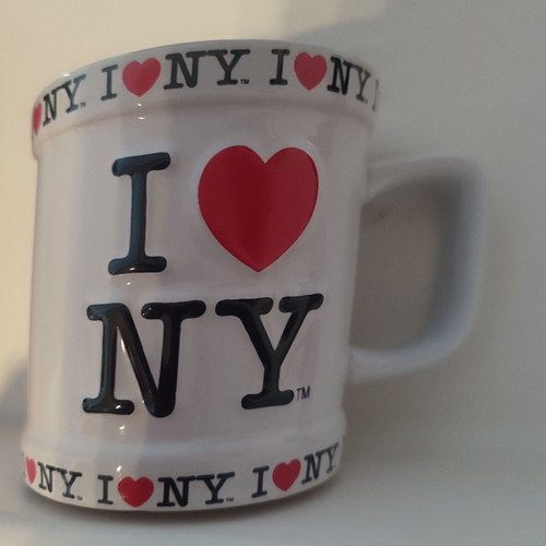I Love NY white mug, new condition