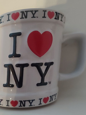 I Love NY white mug, new condition