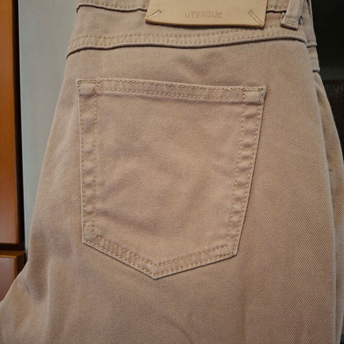 Uterque beige jeans size 38, 100% cotton