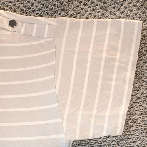 Women’s Classic T-shirt striped white-gray XXL like new