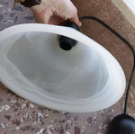 Ceiling light used, diameter 21.5cm