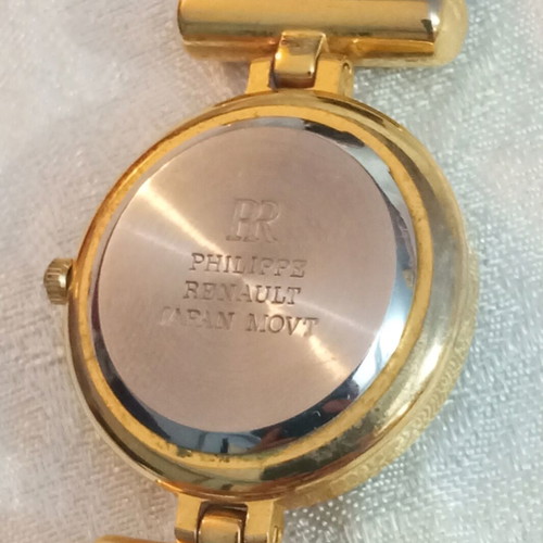 Philippe Renault vintage quartz watch with long life battery, used, women's