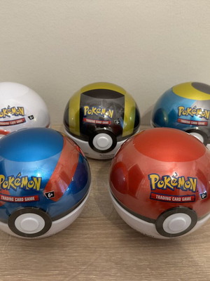 Pokémon TCG Poké Ball Tin Set, full set
