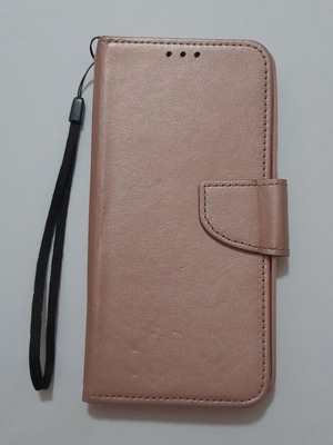 Phone Wallet Case for Samsung Galaxy S21 FE like new, pink gold