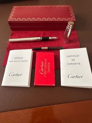Πένα Must de Cartier Trinity Trois Ors μεταχειρισμένη πλήρες σετ με κουτί και έγγραφα