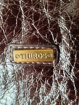 Thiros handbag used, large capacity, brown