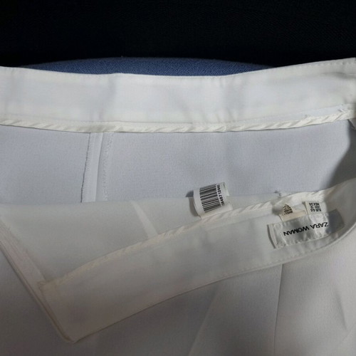Zara white women's pants like new, size 44