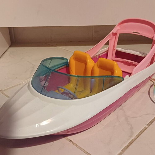Barbie airplane, car and speedboat toy set