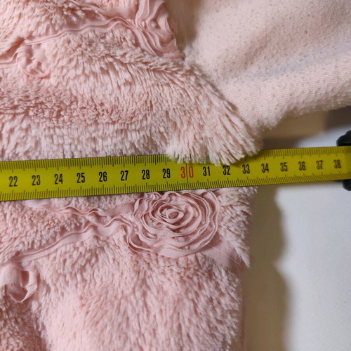 Thick cardigan with fur used for girl age 3 92-98 cm