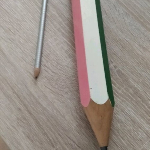 Giant pencil used, original decorative, 25 cm long