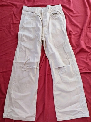 Bershka denim wide-leg pants used, size M