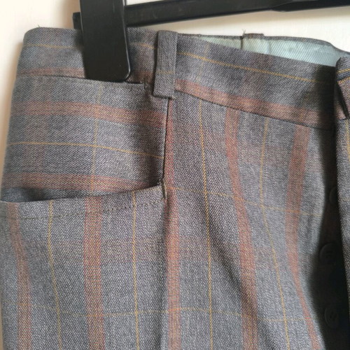 Handmade men's three-piece suit like new, gray