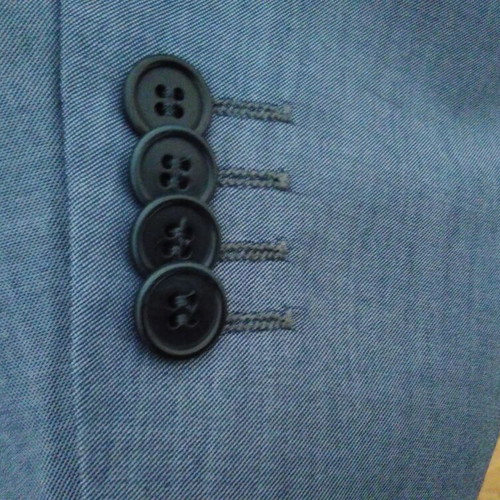Davvero men's suit set like new, blue, jacket size 58, pants size 52