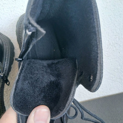 Marikelly kids combat boots No.33 like new, grey silver