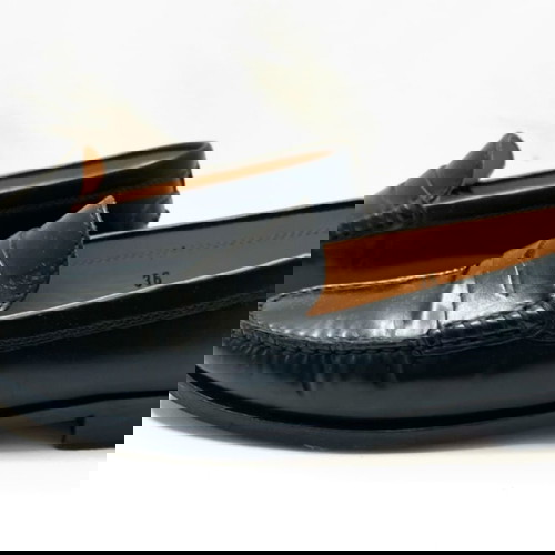 Кожени мокасини Tod's употребявани, черни, номер 36