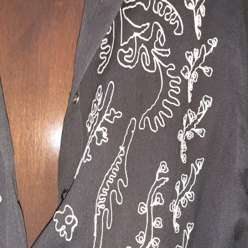 Mexx vintage black transparent shirt used, size L