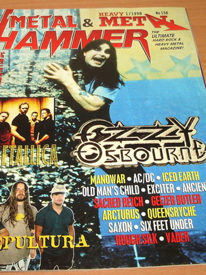 Περιοδικό Metal Hammer τεύχος 156, Ιανουάριος 1998