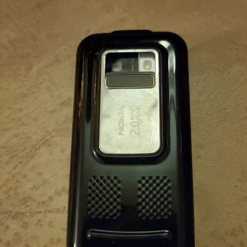 Nokia mobile phone used, silver, camera up to 7.9 MPixel
