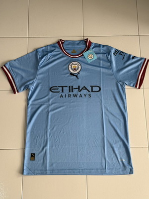 Manchester City 2022/23 Home Jersey, official replica