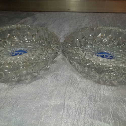 Vintage Fix advertising ashtrays pair like new