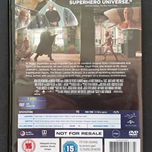 Glass DVD like new with English subtitles