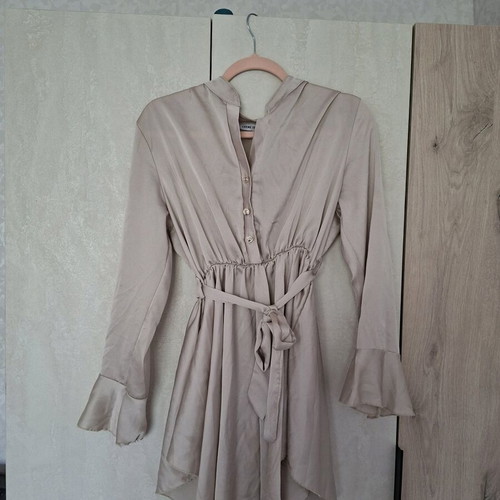 Women's formal dress, pearl color, size M