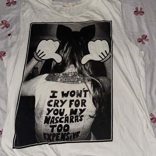 BSB White Muscle Tee Large used with Rock Print